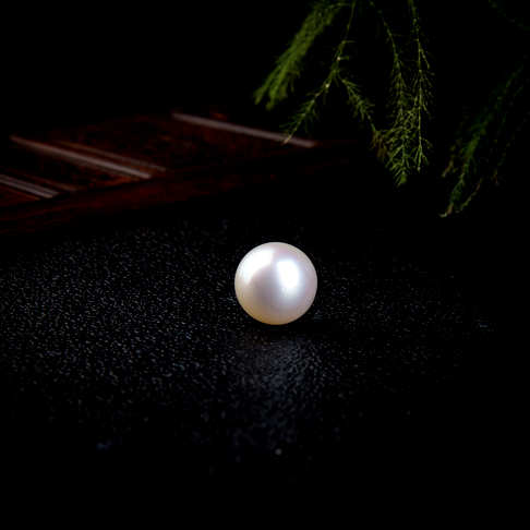 14.1mm海水白色正圆珍珠单颗裸珠--珍珠-海水珠-A38V318C05013